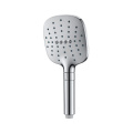 130mm Triple Function Square Push Dial Hand Shower